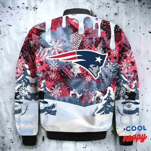 New England Patriots Snoopy Dabbing The Peanuts Christmas Bomber Jacket 3