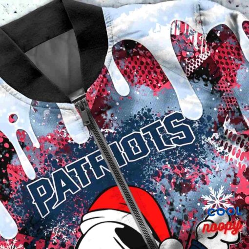 New England Patriots Snoopy Dabbing The Peanuts Christmas Bomber Jacket 5