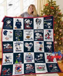 New England Patriots Snoopy Quilt Blanket 2