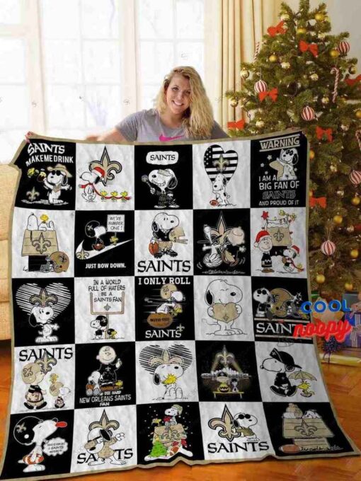 New Orleans Saints Snoopy Quilt 1