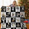 New Orleans Saints Snoopy Quilt Blanket 1