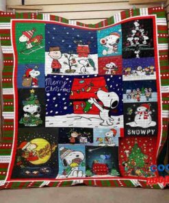 NewChristmas Snoopy Quilt Blanket 1