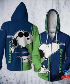 NewSeattle Seahawks Snoopy Lover Hoodie 2