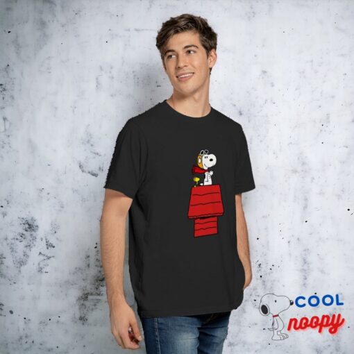 NewSnoopy Pilot Airplane T Shirt 2