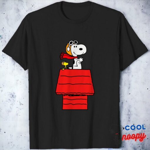 NewSnoopy Pilot Airplane T Shirt 4