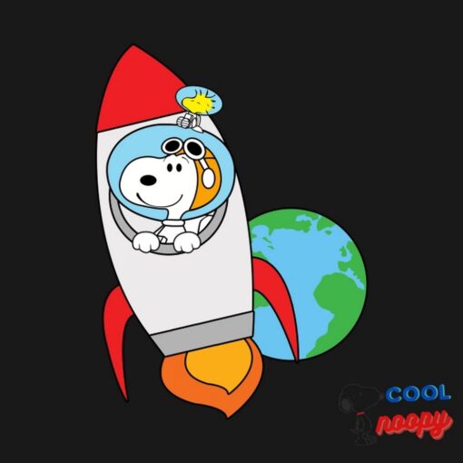 NewSnoopy in Space T Shirt 2