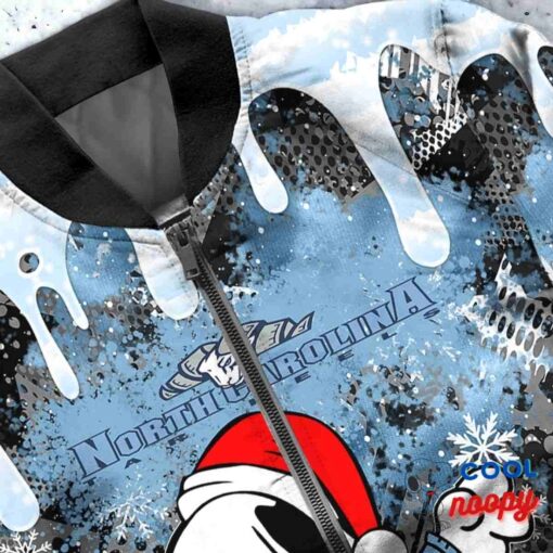 North Carolina Tar Heels Snoopy Dabbing The Peanuts Christmas Bomber Jacket 5
