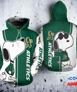 Oakland Athletics Snoopy Lover Hoodie 2