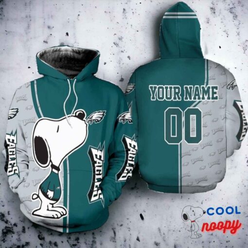 Philadelphia Eagles Snoopy Personalized Hoodie 2