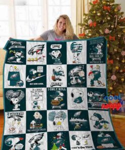 Philadelphia Eagles Snoopy Quilt Blanket 1