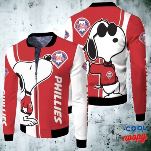 Philadelphia Phillies Snoopy Lover Bomber Jacket 2