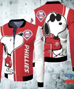 Philadelphia Phillies Snoopy Lover Bomber Jacket 2