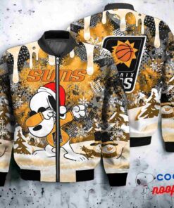 Phoenix Suns Snoopy Dabbing The Peanuts Christmas Bomber Jacket 1
