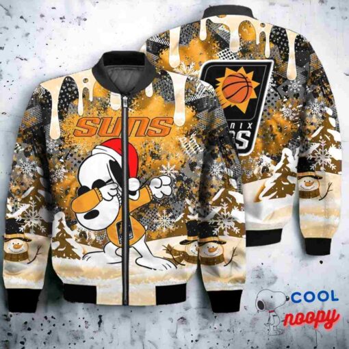 Phoenix Suns Snoopy Dabbing The Peanuts Christmas Bomber Jacket 1