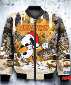 Phoenix Suns Snoopy Dabbing The Peanuts Christmas Bomber Jacket 2