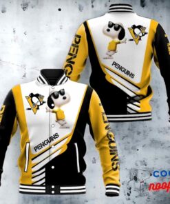 Pittsburgh Penguins Snoopy Baseball Jacket 2
