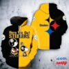 Pittsburgh Steelers Snoopy 3D Hoodie 2