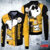 Pittsburgh Steelers Snoopy 3D Jersey Fleece Bomber Jacket 1
