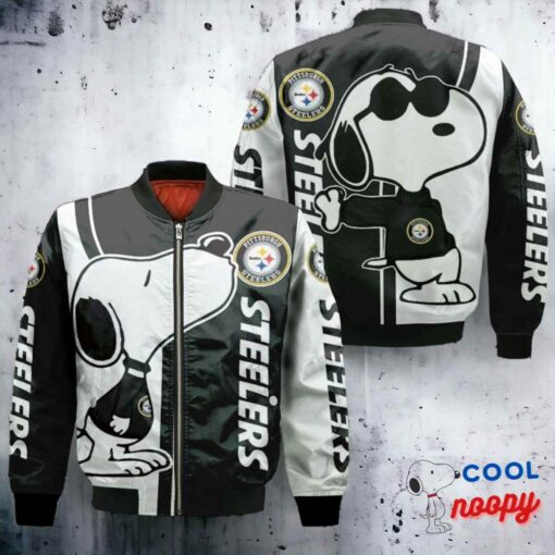 Pittsburgh Steelers Snoopy Lover Bomber Jacket Snoopy Jacket 2