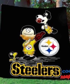 Pittsburgh Steelers Snoopy Quilt Blanket 1