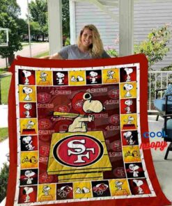 San Francisco 49ers Snoopy Quilt Blanket 1