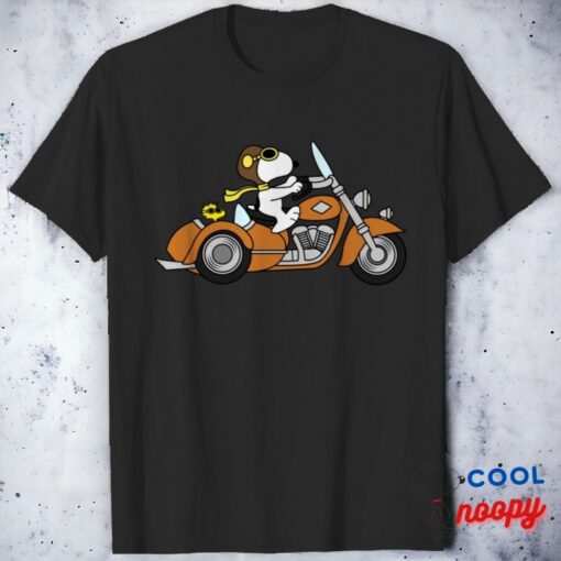 Snoopy Biker T Shirt 1