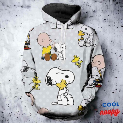 Snoopy Charlie Brown Woodstock 3D All Over Printed Hoodie 2