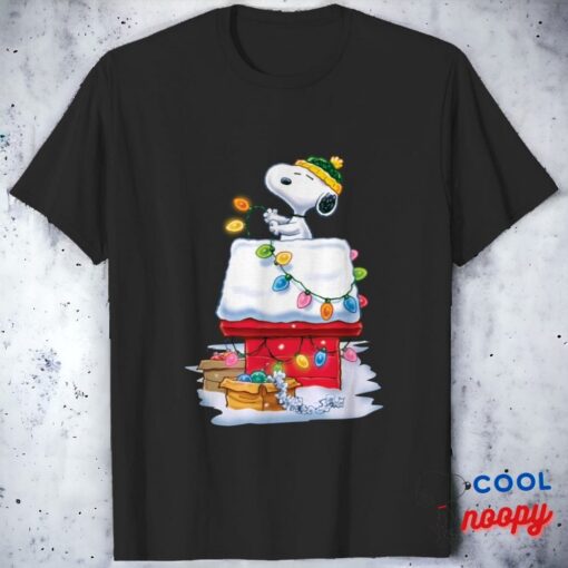 Snoopy Christmas Lighting Day T Shirt 1