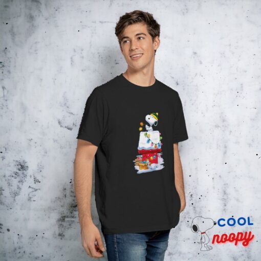 Snoopy Christmas Lighting Day T Shirt 2