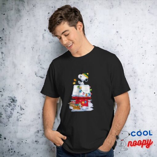 Snoopy Christmas Lighting Day T Shirt 3