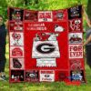 Snoopy Georgia Bulldogs Quilt Blanket 2