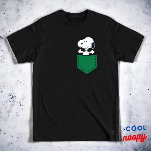 Snoopy Green Pocket T Shirt 1