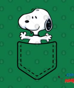 Snoopy Green Pocket T Shirt 2