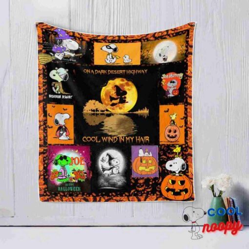 Snoopy Halloween Quilt Blanket 1