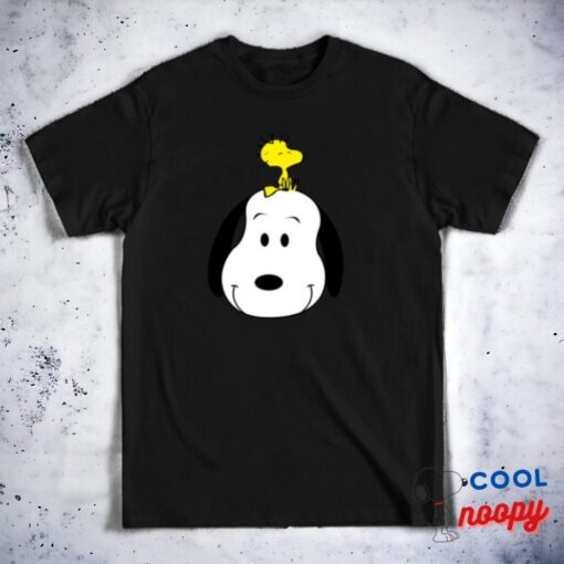Snoopy Head with Woodstock T Shirt 1
