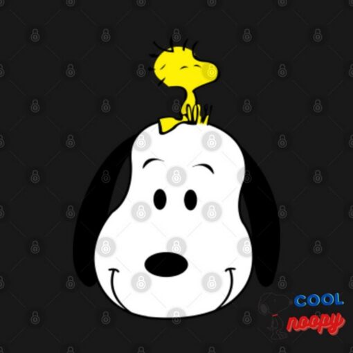 Snoopy Head with Woodstock T Shirt 2