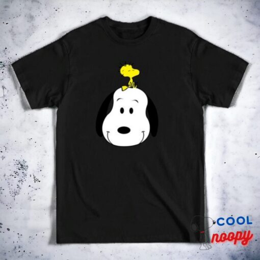 Snoopy Head with Woodstock T Shirt 3