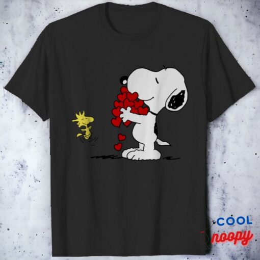 Snoopy Hugging Woodstock T Shirt 1