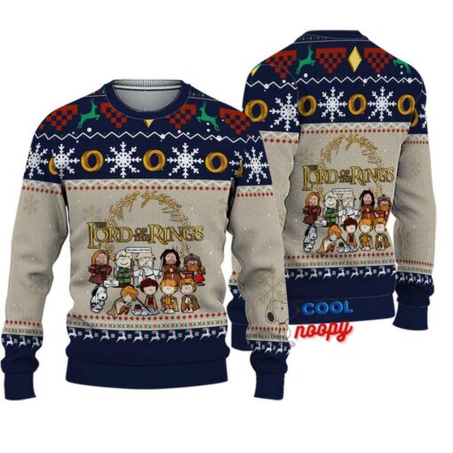 Snoopy Lord of the Rings Ugly Sweater 1