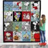 Snoopy Lover Christmas Quilt Blanket 1
