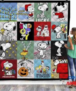 Snoopy Lover Christmas Quilt Blanket 1