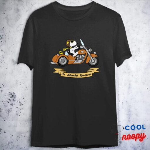 Snoopy Motorcycle T Shirt 2