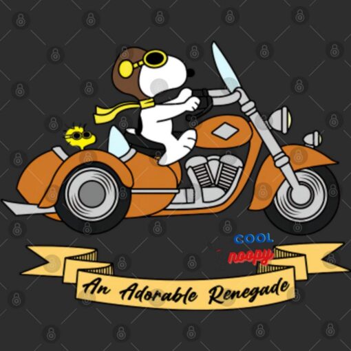 Snoopy Motorcycle T Shirt 4