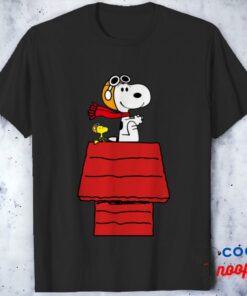 Snoopy Pilot Airplane T Shirt 1