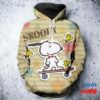 Snoopy Skateboard 3D All Over Printed Hoodie 2
