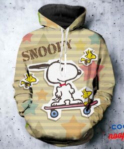 Snoopy Skateboard 3D All Over Printed Hoodie 2
