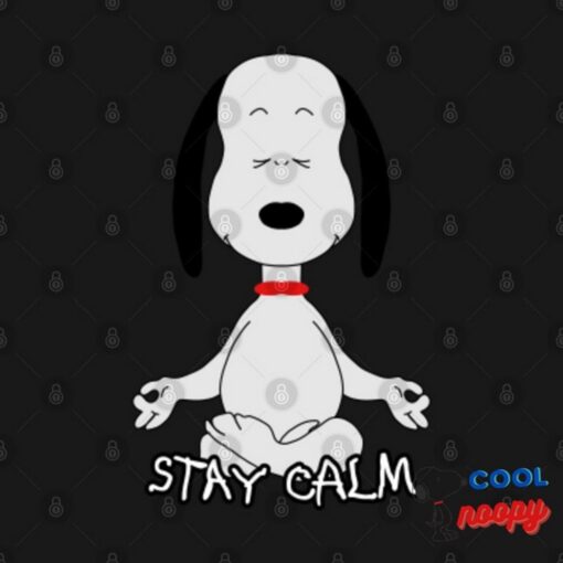 Snoopy Stay Calm T Shirt 2