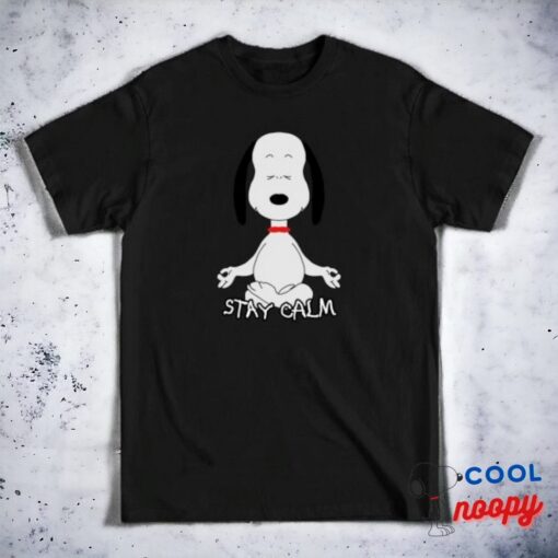 Snoopy Stay Calm T Shirt 3