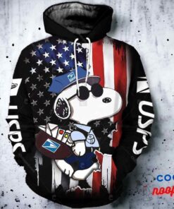 Snoopy Tears US Flag 3D Hoodie 2