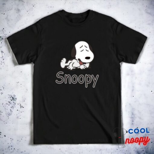 Snoopy Tired T Shirt 1